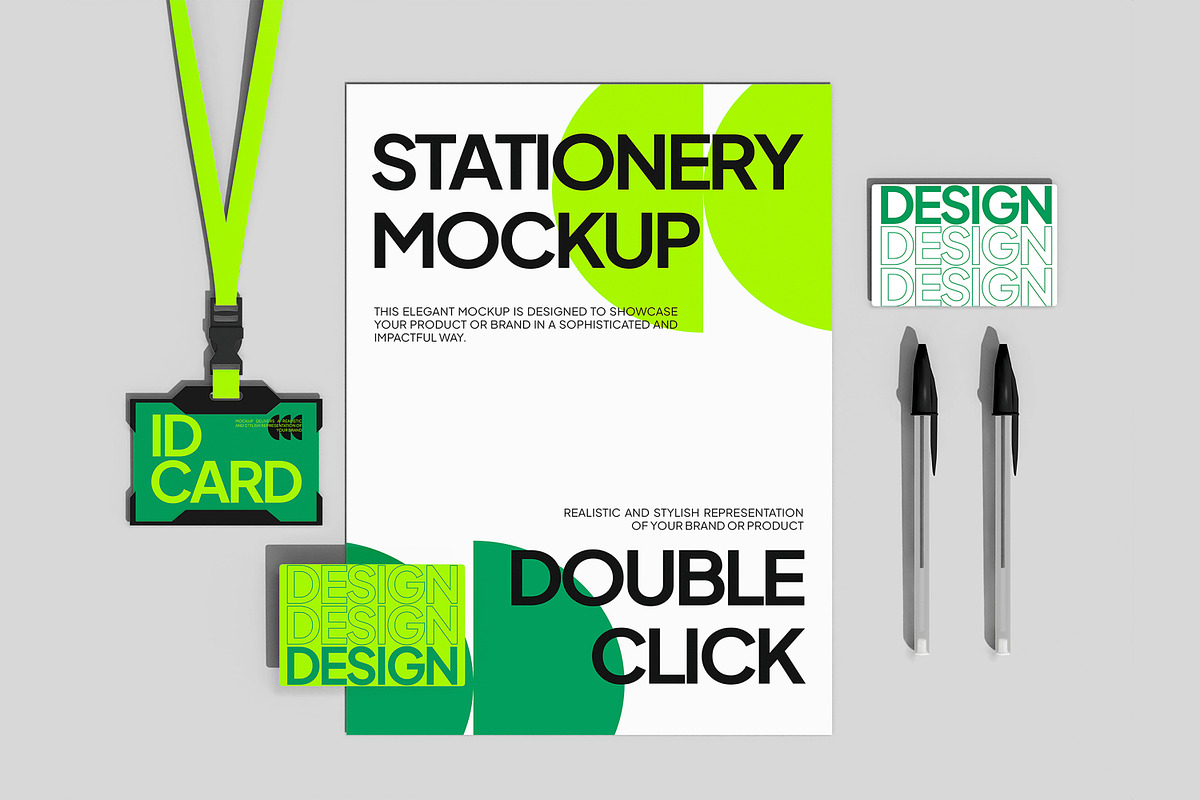 Stationery Mockup, a Merchandise Mockup by Permadi Creative (Photo 2 of 3)