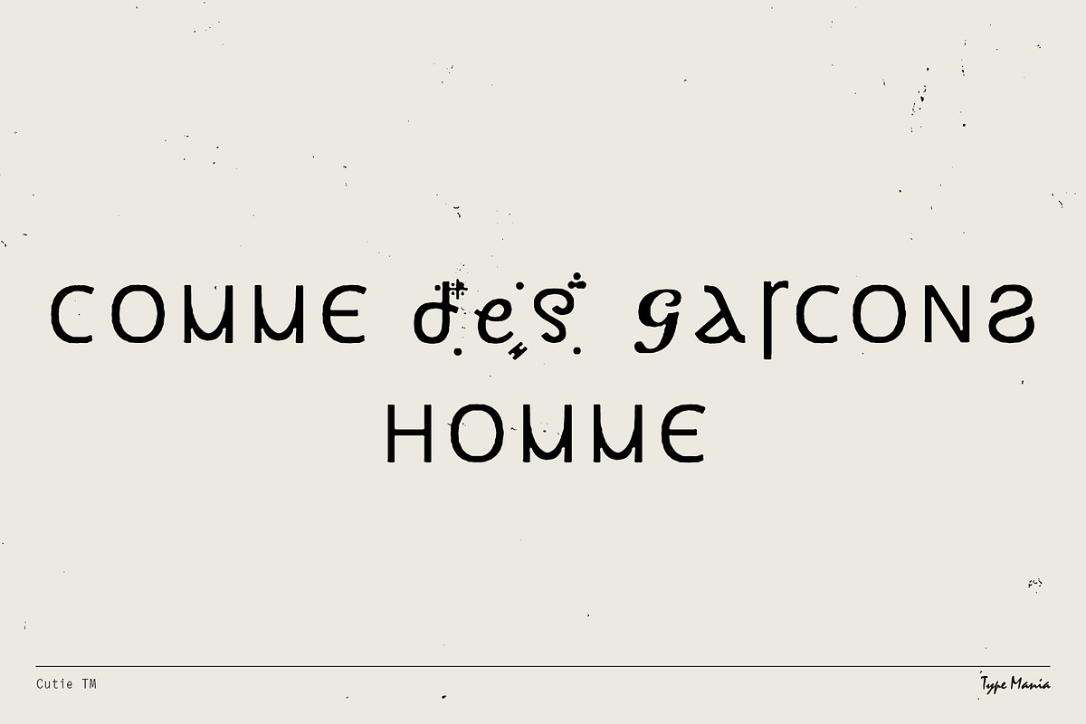 Cutie TM – Fancy Internet Font, a Sans Serif Font by Type Mania (Photo 4 of 10)