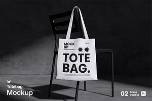 Totebag Mockup Bundle Set, a Merchandise Mockup by Rielismee