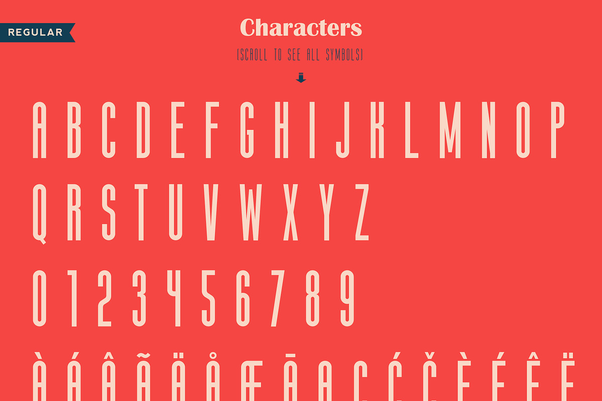 The Harmony - Condensed font family, a Sans Serif Font by Roman Paslavsky (Photo 9 of 12)