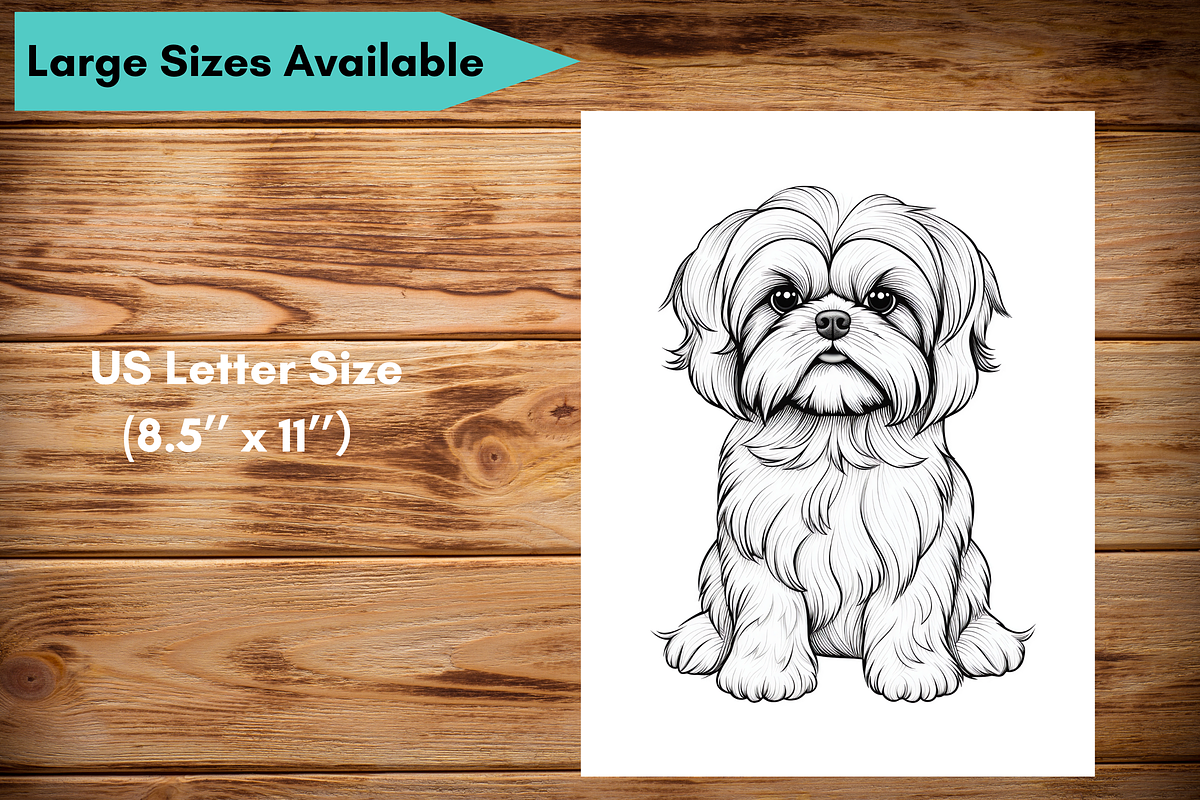 Puppy Coloring Pages for Kids, a Brochure Template by LA Design (Photo 9 of 10)
