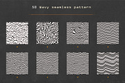 Wavy lines. Seamless pattern pack., a Pattern Graphic by Gudiny (Thumbnail 6 of 9)