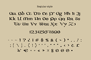 Lindisfarne Script font, a Script Font by kaer_shop (Thumbnail 2 of 18)