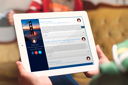 Simple Blog Responsive Theme, a Bootstrap Template by uExel Web Design Shop