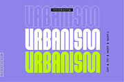 URBANISM | Display font + Outline, a Sans Serif Font by Fontstein (Thumbnail 1 of 9)