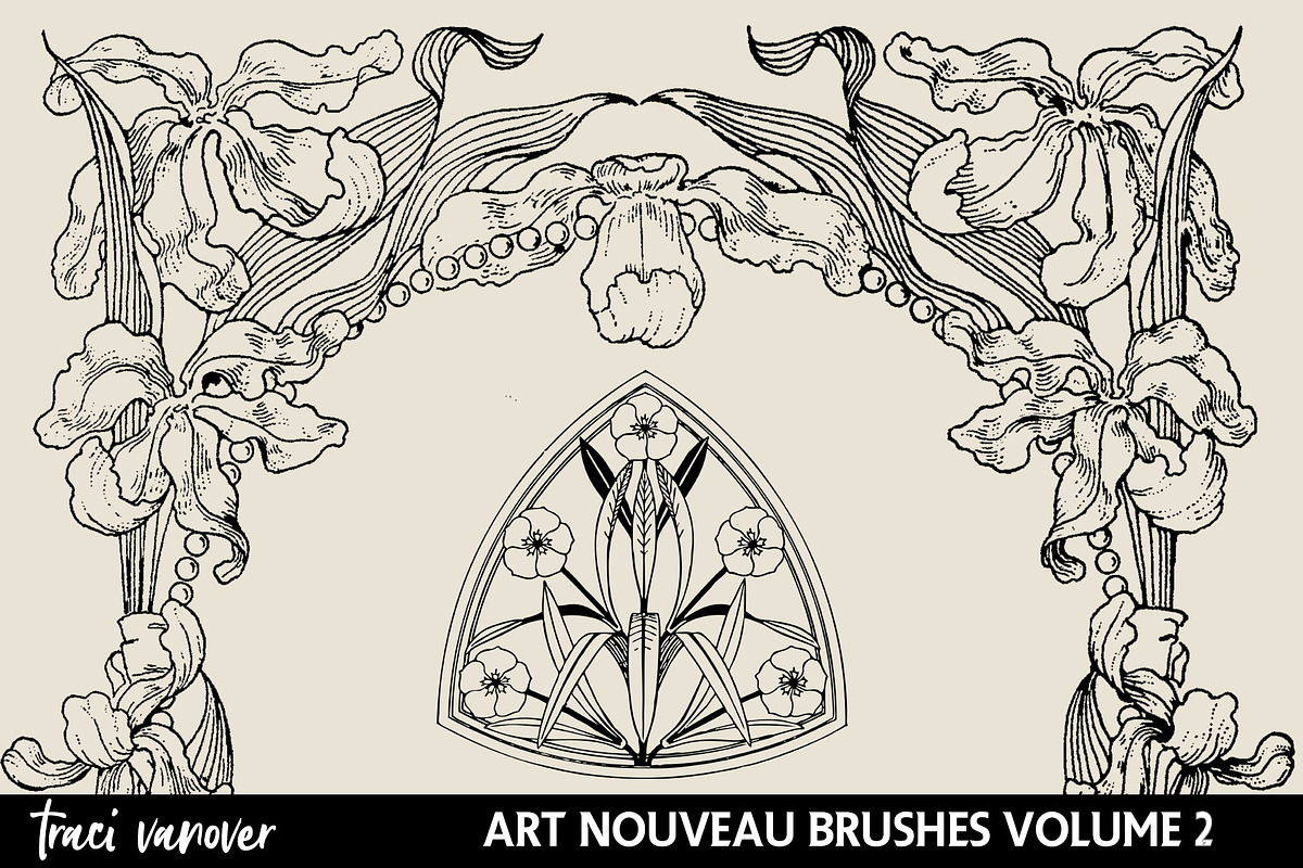 Art Nouveau Frames & Ornaments Vol 2 preview 5