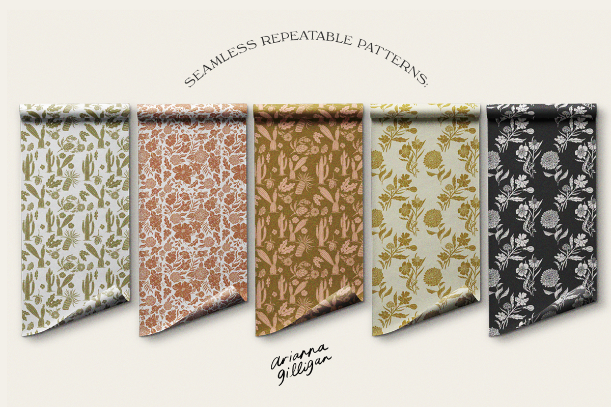 Hand-Drawn Floral Pack, an Illustration by Drawn By Arianna (Photo 6 of 6)