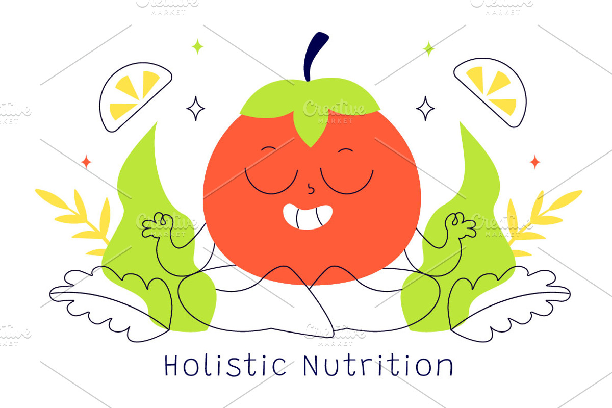 10 Holistic Nutrition Illustration, a Food Illustration by denayunebgt (Photo 4 of 4)