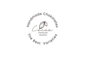 Cocoa beans logo icon illustration, a Branding & Logo Template by Dyn Studio