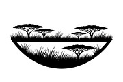 Abstract Savanna Scenery Silhouette, a Graphic by Artivon (Thumbnail 9 of 13)