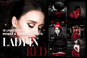 12 Lady In Red Lightroom Presets