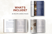 Blue Recipe Pages Canva Template, a Presentation Template by Digital By Nikoleta (Thumbnail 3 of 16)
