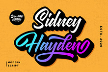 Sidney Hayden - Modern Script Font