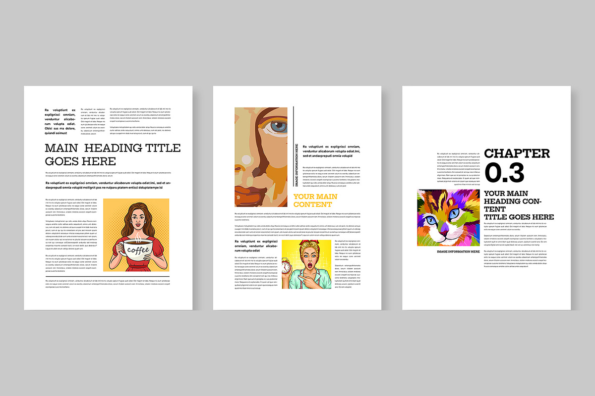 Artistic Vibe Minimal E-Book Layout, an UI Kit Template by ContestDesign (Photo 4 of 7)