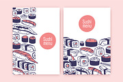 Sushi backgrounds, menu cover design, a Food Illustration by Good Studio (Thumbnail 4 of 5)