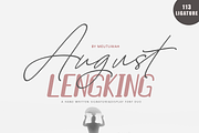 August Bold & LENGKING SLANT, a Script Font by Meutuwah (Thumbnail 7 of 7)