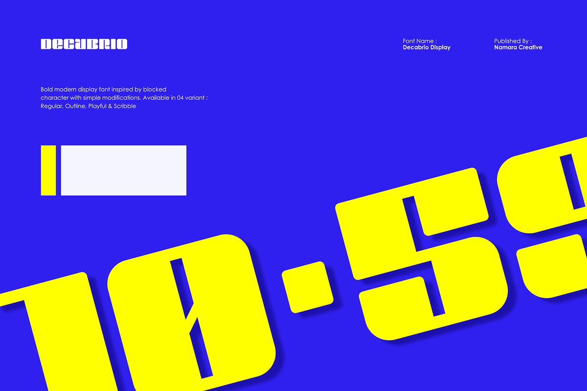 Decabrio - Display Fonts, a Font by Namara Creative Studio (Photo 8 of 10)