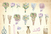 Florist at work. Profession florist., a Decorative Illustration by Watercolor arts (Thumbnail 2 of 4)