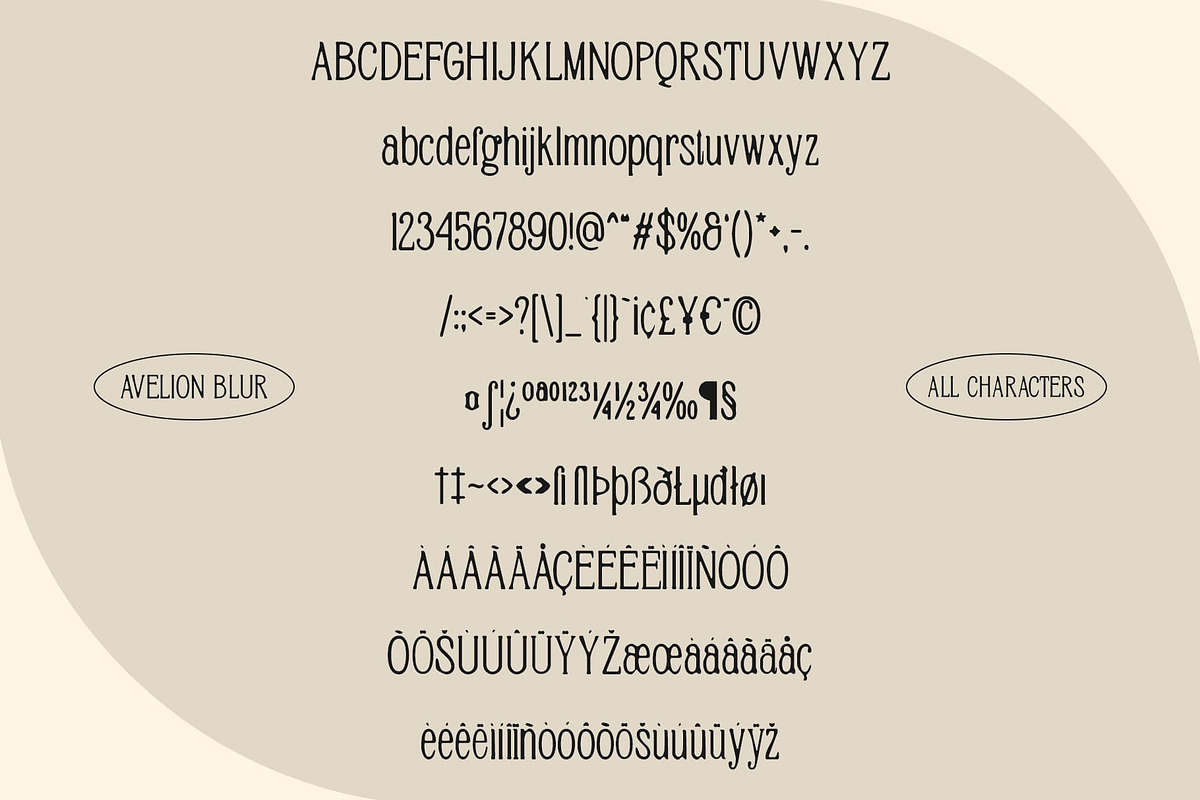 Avelion Blur, a Serif Font by Craft Supply Co. (Photo 8 of 8)