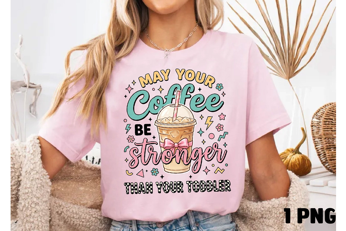 Stronger Than Toddler Mom, a Seasonal Illustration by DreamCafeArt (Photo 3 of 6)