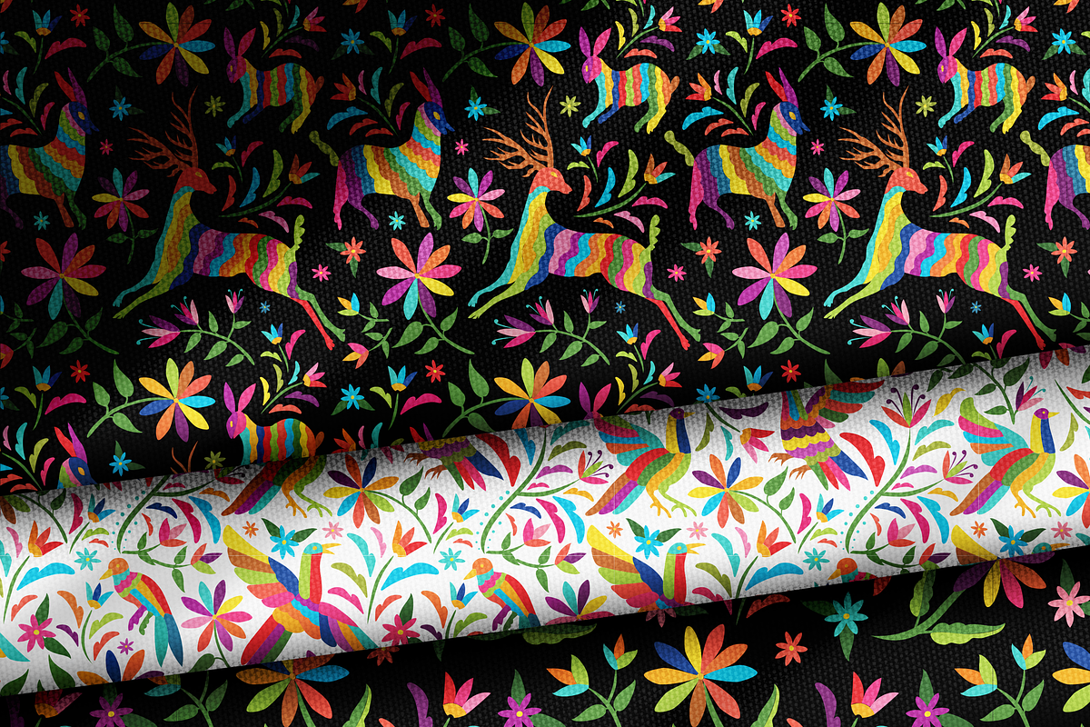 Mexican Otomi Seamless Patterns #2, a Pattern Graphic by Akbaly (Photo 4 of 6)