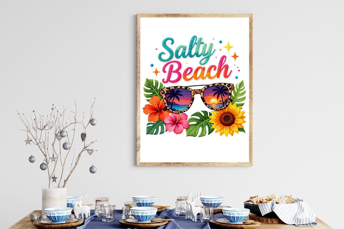 Tropical Summer PNG Salty Beach PNG, an Illustration by CraftArtStudio (Photo 3 of 4)