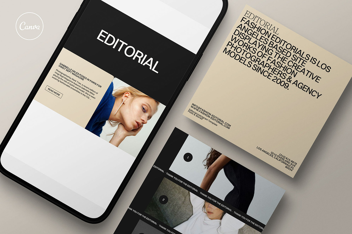 Editorial Instagram Post, a Social Media Template by Moscovita Studio (Photo 1 of 18)