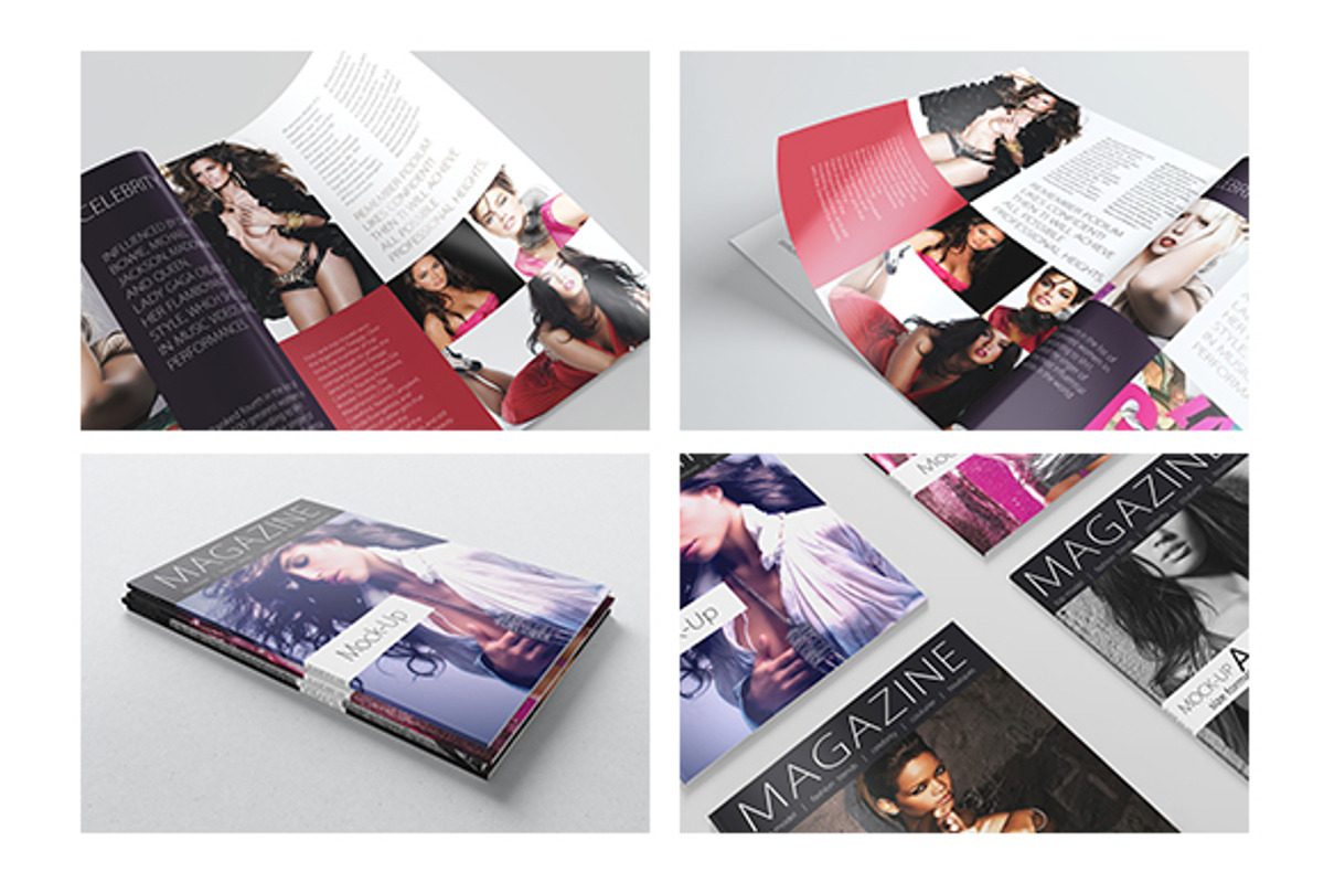 Photorealistic A5/A4 Magazine Mockup, a Print Template by ItemBridge (Photo 2 of 5)