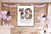 18th Birthday Photo Collage Poster, a Poster Template by Godserv Designs (Thumbnail 9 of 14)