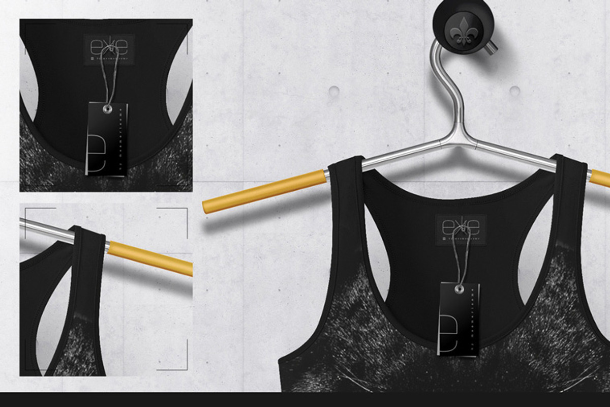 Racerback Tank On 5 Stages Mock-up, a Hoody Mockup by Mocca Mockups Store (Photo 61 of 68)