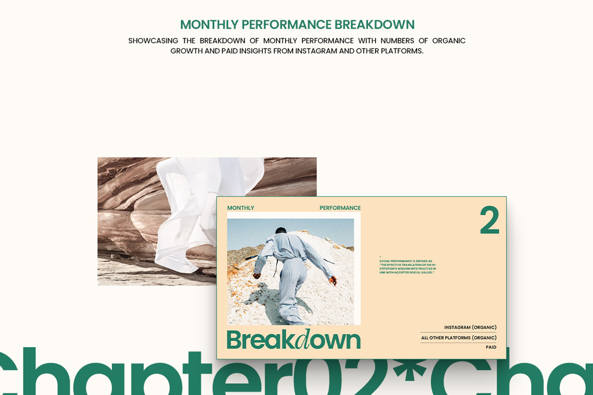 MIEL / Social Media Report Kit, a Presentation Template by Eviory (Photo 7 of 14)