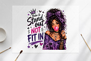 Born to Stand out PNG Goth Glam, a Seasonal Illustration by Canvas Craft (Thumbnail 6 of 6)