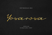 Yosarosa Signature Font, a Script Font by UICreative (Thumbnail 1 of 5)