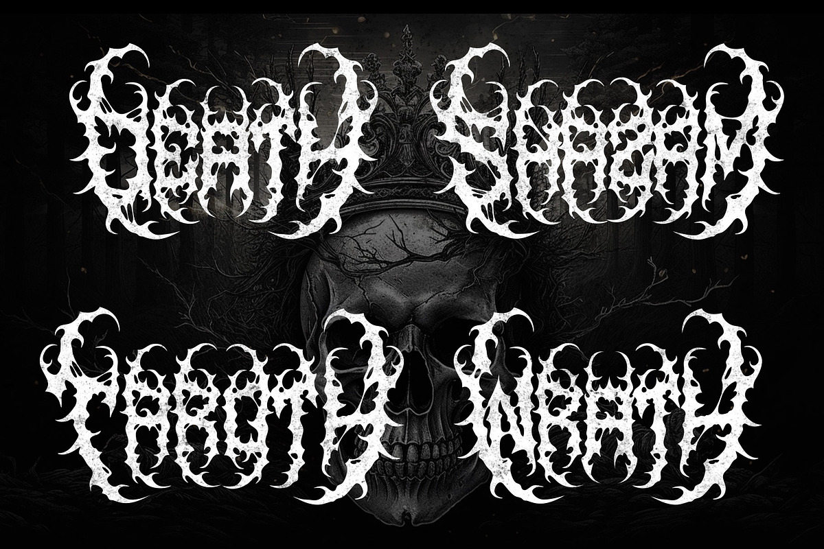 CHAOS – Black Metal Font, a Blackletter Font by Fonday Studio (Photo 5 of 9)