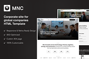 MNC - Corporate Website Template, a HTML Template by TNCFlow (Thumbnail 1 of 5)