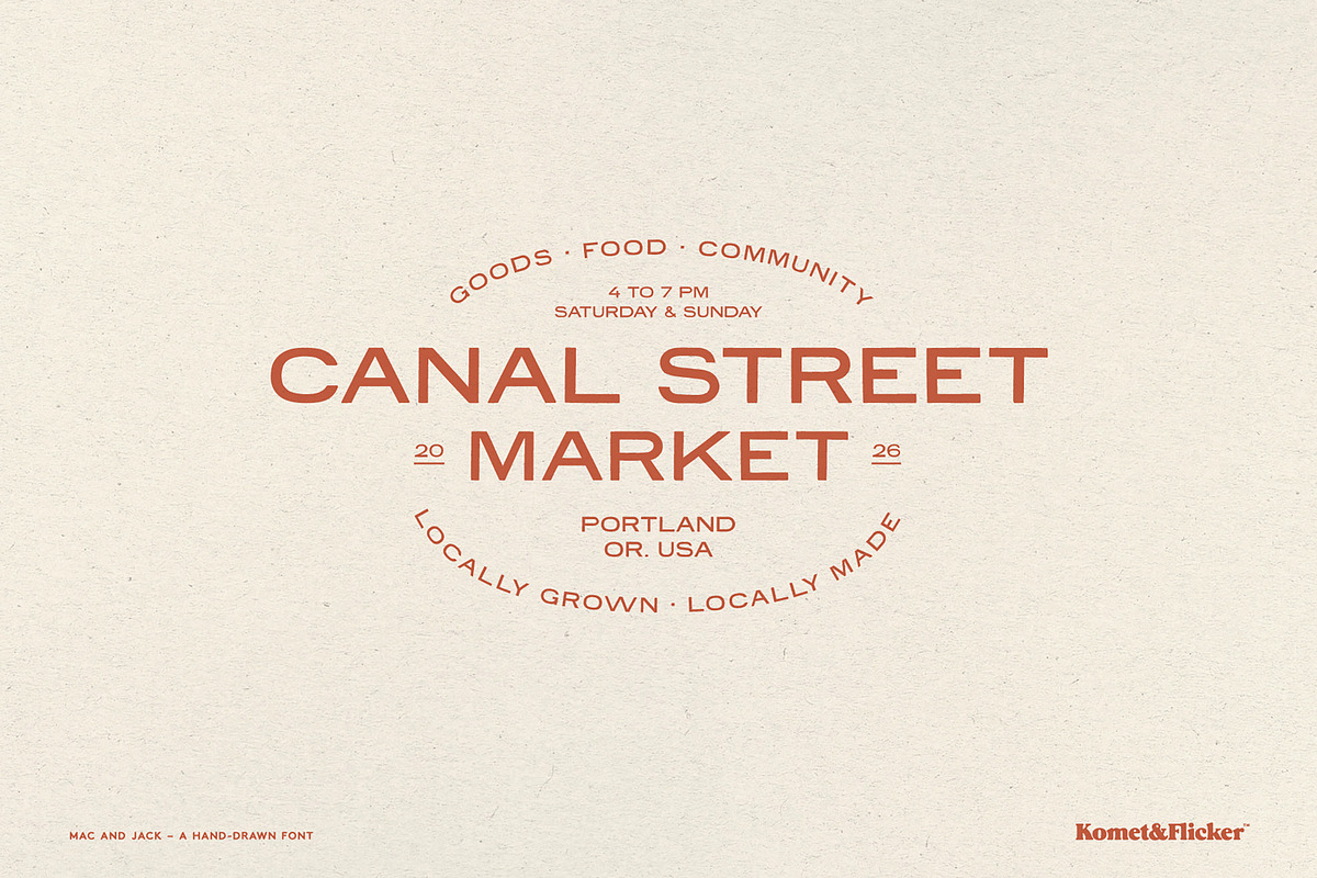 Mac and Jack, a Sans Serif Font by Komet & Flicker (Photo 12 of 13)