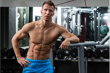 Muscular man during workout in the, a Sports & Recreation Photo by BLACKDAY