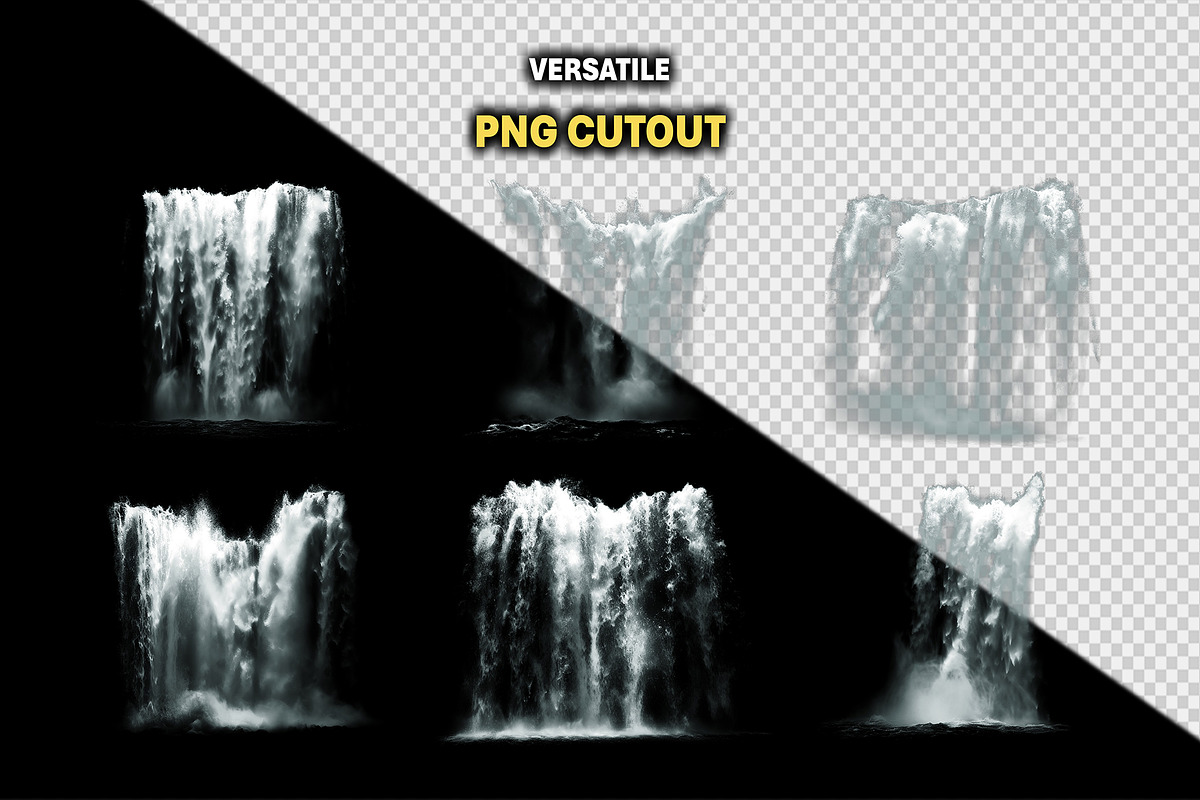75+ PNG Cutout Waterfalls, an Object Graphic by Mikel Blazgad (Photo 2 of 9)