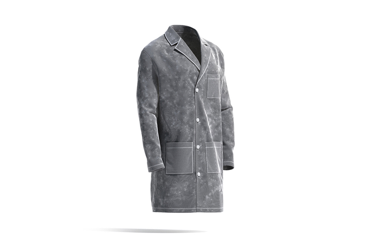 Black Doctors Lab Coat 3D Model, an Object 3D Model by rebrandy (Photo 8 of 9)