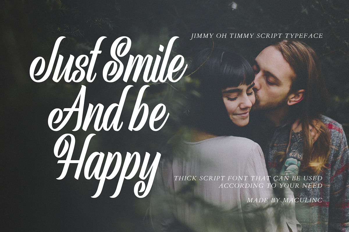 Jimmy Oh Timmy - Script Font, a Script Font by Maculinc Type (Photo 8 of 12)