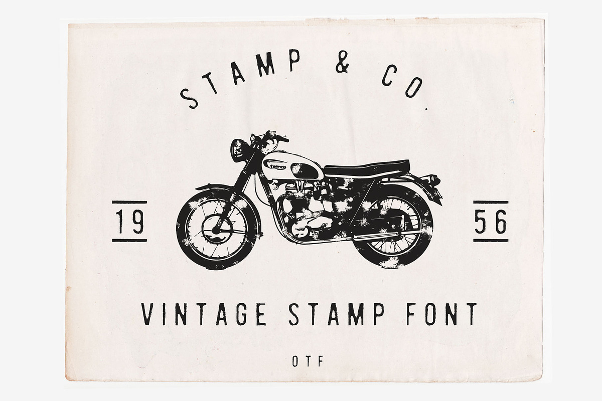 Stamp & Co - Vintage Stamp Font, a Font by Tropical Type (Photo 1 of 8)