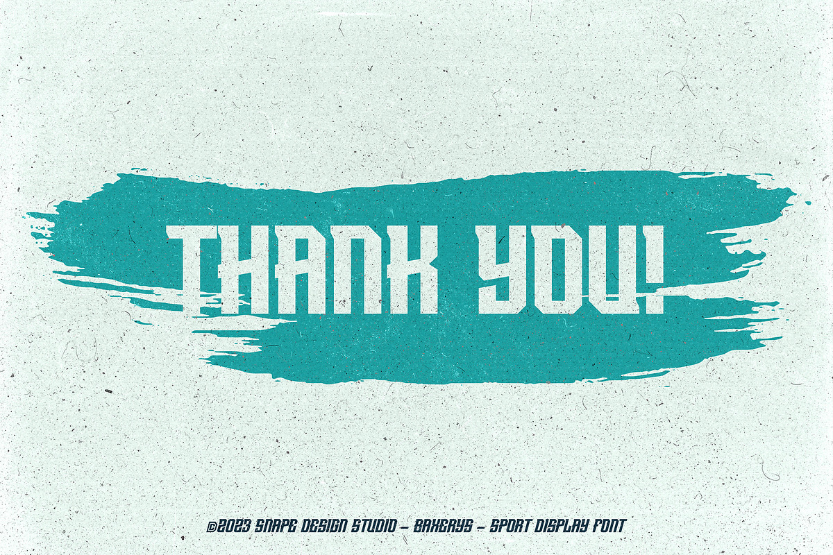 Baxerys - Sport Font, a Sans Serif Font by Snape Design Studio (Photo 5 of 5)
