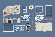 Scrapbook Layout & Element Set, an Object Graphic by Ghurafa Studio (Thumbnail 3 of 3)