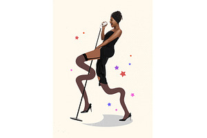 Contemporary art collage. Stylish