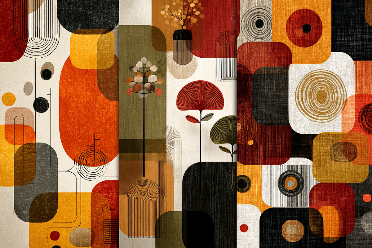 Autumn Abstract Seamless Pattern, a Pattern Graphic by Black Bird Studio (Photo 6 of 6)