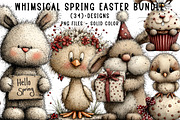 Whimsical Spring Easter Bundle, an Illustration by CreationArt (Thumbnail 1 of 5)