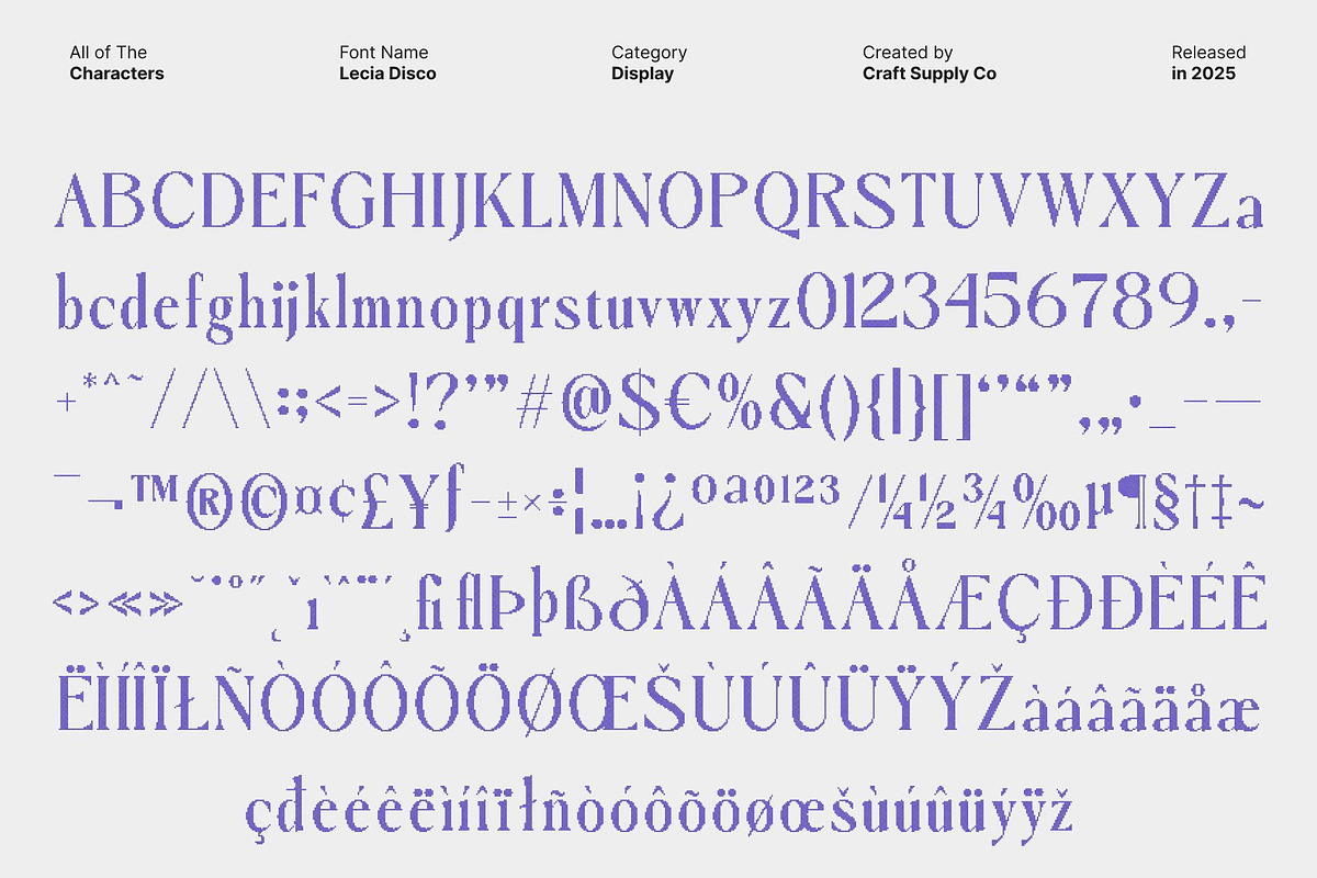 Lecia Disco, a Serif Font by Craft Supply Co. (Photo 8 of 8)