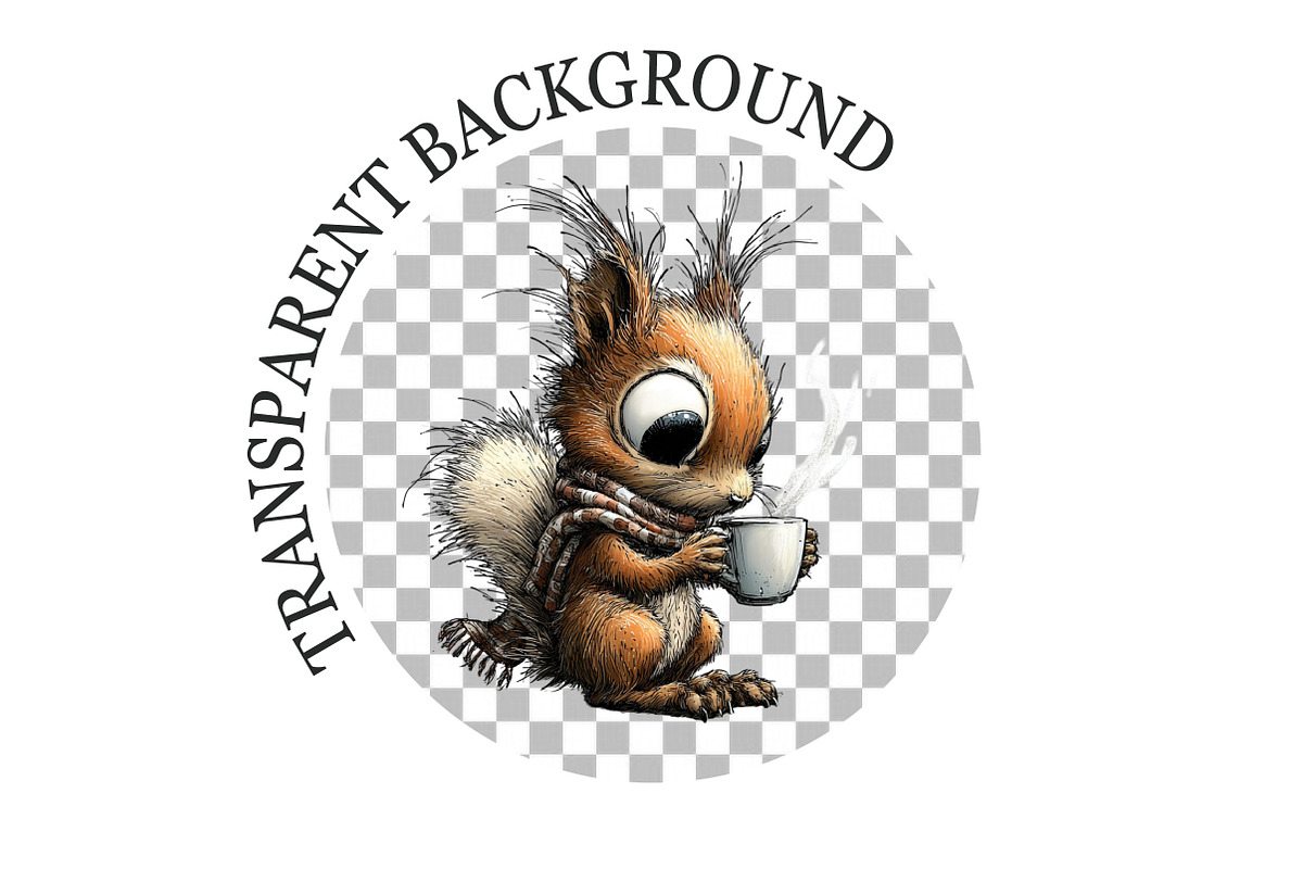 Funny Quirky Squirrel Clipart, an Animal Illustration by Rose Art (Photo 5 of 6)