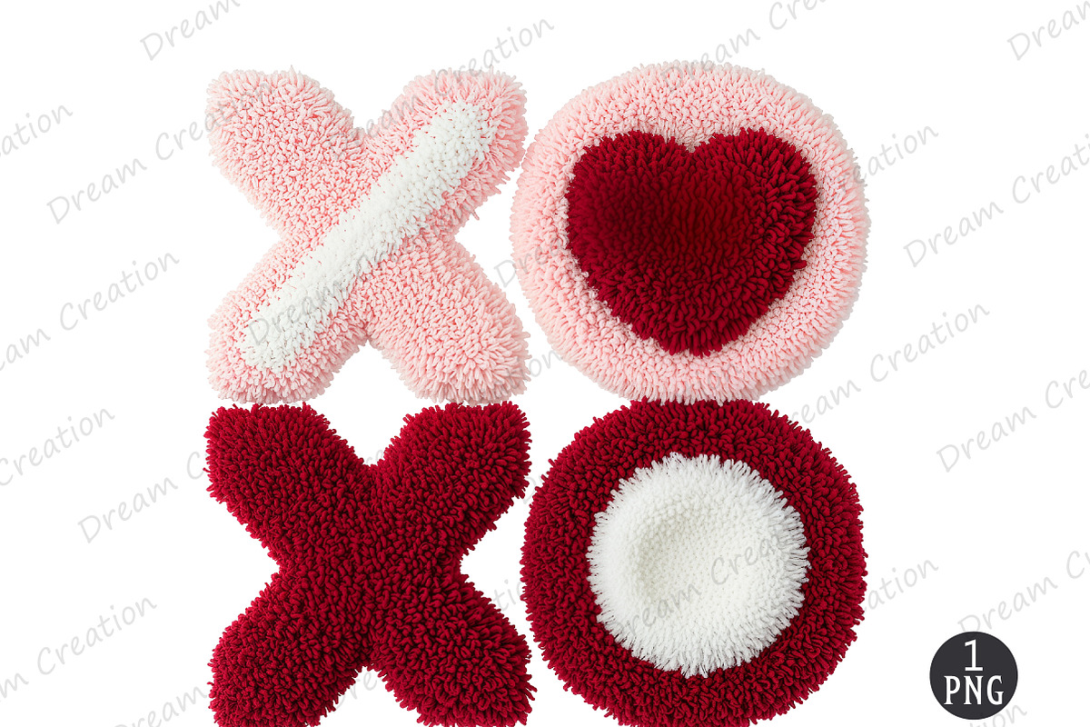 Valentine's Latch Hook PNG, XOXO, an Illustration by Dream Creation (Photo 1 of 5)