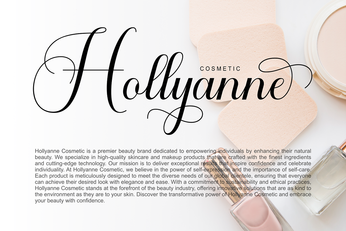 Garselyna - Elegant Calligraphy Font, a Script Font by Imiftype Studio (Photo 4 of 10)